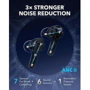 Soundcore Liberty 4 Pro من Anker، وسماعات الأذن اللاسلكية لإلغاء الضوضاء، وأجهزة الاستشعار السبعة، وإلغاء الضوضاء التكيفية في الوقت الفعلي