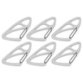 thumbnail image 4 of 10 Uds llavero antipérdida de acero inoxidable mosquetón gancho de resorte llavero Clip hebilla para hombres y mujeres, 4 of 14