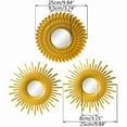 thumbnail image 5 of Gold Mirrors for Wall Decor Set of 3 Hanging Ornament Art Crafts Supplies for Home Bedroom Bathroom Small Round Wall Mirror Decoration Light Luxury Gift, 5 of 13