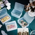 thumbnail image 4 of 4pc Plastic Bead Containers with Hinged Lid Rectangle Clear 10x6.6x3.85cm, 4 of 6