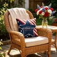 thumbnail image 1 of Patriotic 4th Of July Pillow Covers USA Flag Bald Raptor Polyester Cushion Cases For Sofa Home Decor, 1 of 6
