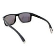 thumbnail image 4 of Locs Color Mirror Sport Rectangle Horn Rim Gangster Sunglasses Teal Mirror, 4 of 4