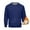 01 Navy, variant on zfwon Mens Fleece Lined Sweatshirts Crew Neck Solid Color Pullover Trendy Long Sleeve Thick Thermal Jumpers Work Casual Sports Pullover Loose Fit Basic Autumn Winter