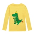 thumbnail image 2 of CUZIBR Boys Long Sleeve T Shirt Autumn Christmas Printed Casual Loose T Shirt Soft Dailywear For Toddler,Yellow,8-9 Years, 2 of 4