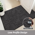 thumbnail image 4 of JAATOP Doormat Indoor 24"x 36", Dirt Trapper Entryway Rugs, Washable Welcome Mat for Inside, Entryway Rug Floor Mats Machine Washable, Dark Gray, 4 of 9