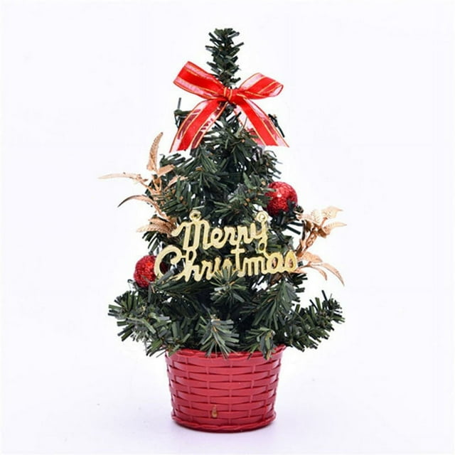 20cm Artificial Table Mini Christmas Tree Home Decoration Festival Miniature