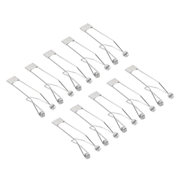 Uxcell 70x24mm Fix Clamps for Ceiling Lamp Recessed Light Downlight Spring Clips 12 Pack
