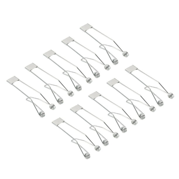 Uxcell 75x24mm Fix Clamps for Ceiling Lamp Recessed Light Downlight Spring Clips 20 Pack