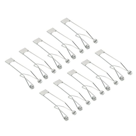 

Uxcell 75x24mm Fix Clamps for Ceiling Lamp Recessed Light Downlight Spring Clips 12 Pack