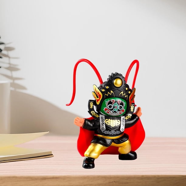 Muñeca que cambia la cara CUTICAT de la Ópera de Sichuan arte chino negro