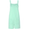 thumbnail image 4 of Women's Short Romper Summer 2024 Overall Shorts Loose Breathable Jumpsuits with Pockets Sleeveless Playsuits Cruise Clothes, 4 of 6