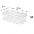 thumbnail image 2 of Sterilite Boîte de Rangement à Loquet FlipTop en Plastique, Transparente, Lot de 24, 2 of 8