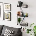 thumbnail image 3 of Fire Escape Wall Shelf Black, Fire Escape Ladder 3 Story Shelf Wall Storage, New York Inspired Cool Bookshelf Metal Shelves, New York Action Figurine Display Shelf for Bathroom, Living Room, 3 of 6