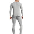 thumbnail image 3 of vdgthytj Thermal Underwear for Men Soft Long Johns with Fleece Lined Base Layer Set for Cold Weather Top Bottom, 3 of 4