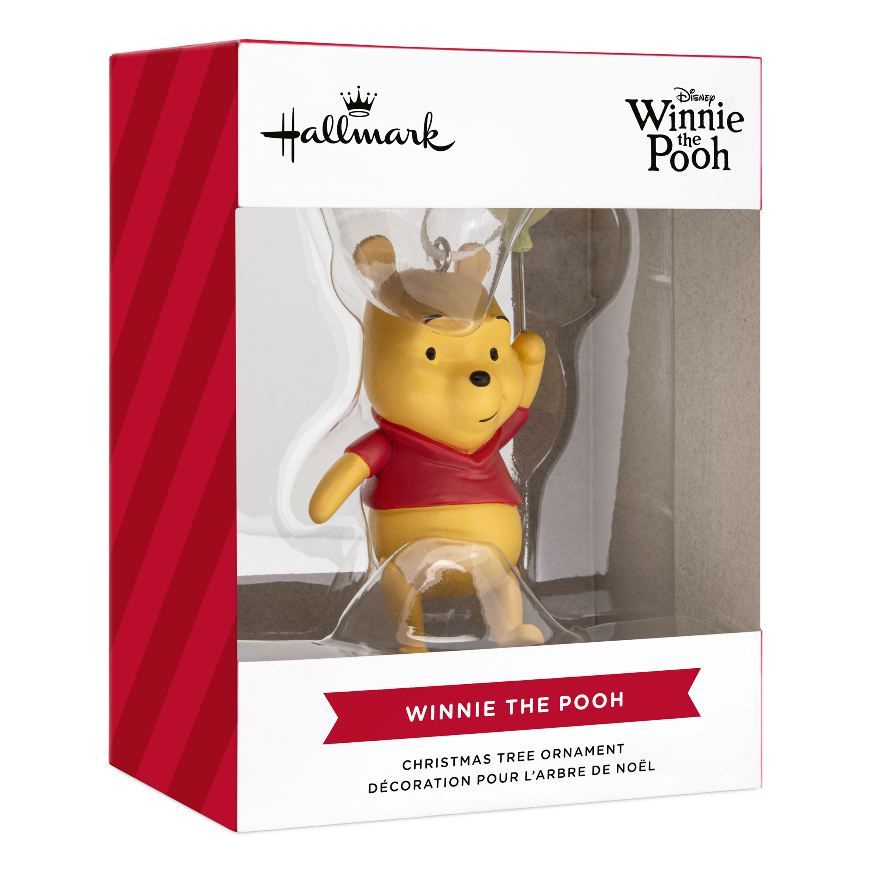 Hallmark Christmas Ornament (Disney Winnie the Pooh With Balloon), 1 Count