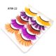 thumbnail image 1 of Zhuge Pestañas postizas de visón de colores, pestañas postizas de visón de gato largas y gruesas, rizadas y espectaculares, 5 pares (AYW-22), 1 of 3