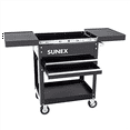 thumbnail image 3 of SUNEX Compact Slide Top Utility Cart, Black, 3 of 3