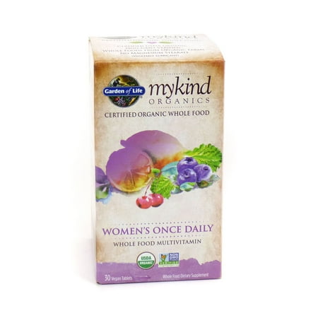 Garden of Life Mykind Organics Women's Once Daily Multivitamin Vegan Tablets, 30 Ct