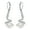 E, variant on Womens Earrings Dangly Faux Pearl Lever Back Earring Spiral Cubic Zirconia Crystal Gold Plated