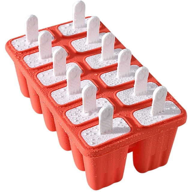 Moules à Popsicle 12 Pcs Moules à Glace en Silicone Réutilisables Démoulage Facile
