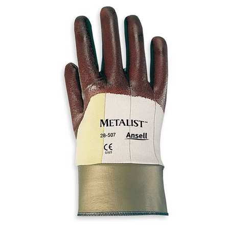 ANSELL 28-507 Cut Resistant Gloves,Maroon,L,PR