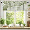 thumbnail image 2 of Sage Green Abstract Valances for Windows, 42 x 12in, Silver Marble Ripples Clouds Luxury Rod Pocket Kitchen Valance Curtain Light Filtering Window Treatments for Living Room Bedroom, 1 Panel, 2 of 7