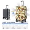 thumbnail image 4 of Hirioo Cute Owls for Elasticity Suitcase Cover (No luggage Included) Durable Luggage Protector Fits 18-32 Inch Luggage-X-Large, 4 of 7