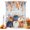 Blue,Orange, variant on Shower Curtains for Bathroom-36"x72",Fall Pumpkin Maple Leaf Waterproof Bath Curtain Grommet Shower Curtain Set with Hooks