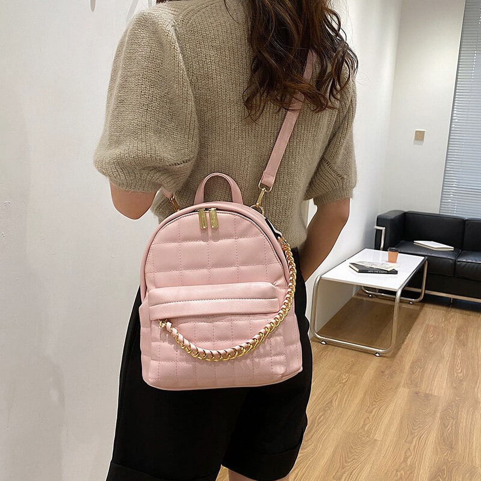 CoCopeaunts Fashion Leather Backpack Women Solid Color Luxury Designer  Backpacks Female High Quality Small School Backpack for Teenage Girls 