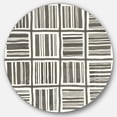thumbnail image 1 of Designart 'Minimalist Graphics I' Geometric Metal Circle Wall Art, 1 of 3