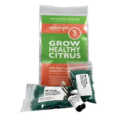 3-Pack — Lemon, Lime, Orange Tree Fertilizer & Micronutrient Kit for
