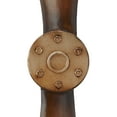 thumbnail image 5 of DecMode Brown Metal 2 Blade Airplane Propeller Wall Decor with Aviation Detailing, 5 of 8