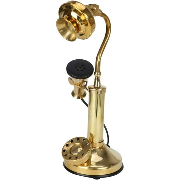 Christmas Decorative Candlestick Telephone Non-Working Collectible Ornament Gift Vintage Miniature Telephone