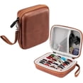 thumbnail image 1 of HAHDAXIA Guitar Pick Holder Case Compatible All Size Picks Storage Pouch Box-Bag for Fender, ChromaCast Guitar Accessory Storage Pouch (Brown), 1 of 5
