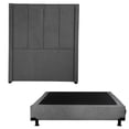 thumbnail image 1 of Box Base Cama Individual + Cabecera Nizza Gris, 1 of 7