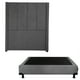 thumbnail image 1 of Box Base Cama Individual + Cabecera Nizza Gris, 1 of 7