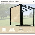 thumbnail image 3 of 90% UV Block Sun Shade Privacy Panel with Grommets on 4 Sides for Patio, Awning, Window, Pergola or Gazebo Beige 10' x 7', 3 of 5