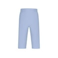 thumbnail image 4 of Baggy Sweatpants Men, Mens Casual Capri Pants Elastic Waist Lightweight Breathable Lounge Loose Fit Cropped Pants Beach Vacation Shorts Light Blue XXXL, 4 of 7
