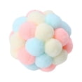 thumbnail image 4 of 2x Juguetes Interactivos para Gatos Campanas Juguetes Suaves para Masticar Juguetes KICKER Bola Rodante Pelotas de Juguete para Gatos para , Rosa Ama 2 piezas, 4 of 8