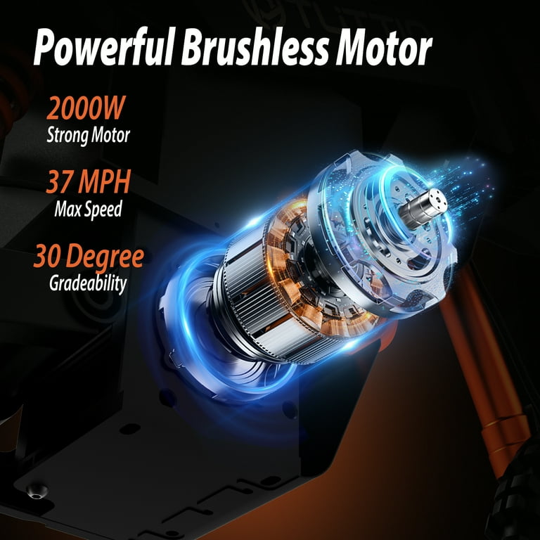 TUTTIO Soleil01 BF Electric Dirt Bike(Black front fork) 2000W Motor, 48V 21Ah Battery, 200N.m High Torque, Top Speed ​​37Mph - Walmart.com