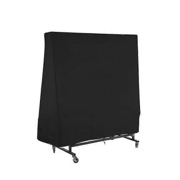 Table Tennis Table Cover Waterproof Ping Pong Table Cover 165 x 70 x 185 cm Black