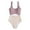 Purple, variant on ZQUUVOU Women's One Piece Tankini Tummy Contral Solid Color Swimsuit (Beige,M)