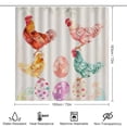 thumbnail image 2 of Shower Curtain Sets with Rugs 4 Piece with Non-Slip Rugs Toilet Lid Cover And Bath Mat Bathroom Decor Set Chicken And Eggs Waterproof Durable Bathroom Decor Shower Vintage Farm for Bathtub Decor, 2 of 8