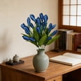 thumbnail image 5 of weibbin Artificial Magnolia Flower Bud Stem 14 Inch For Wedding Bouquet Home Decor, Silk Floral Arrangement, 5 of 6