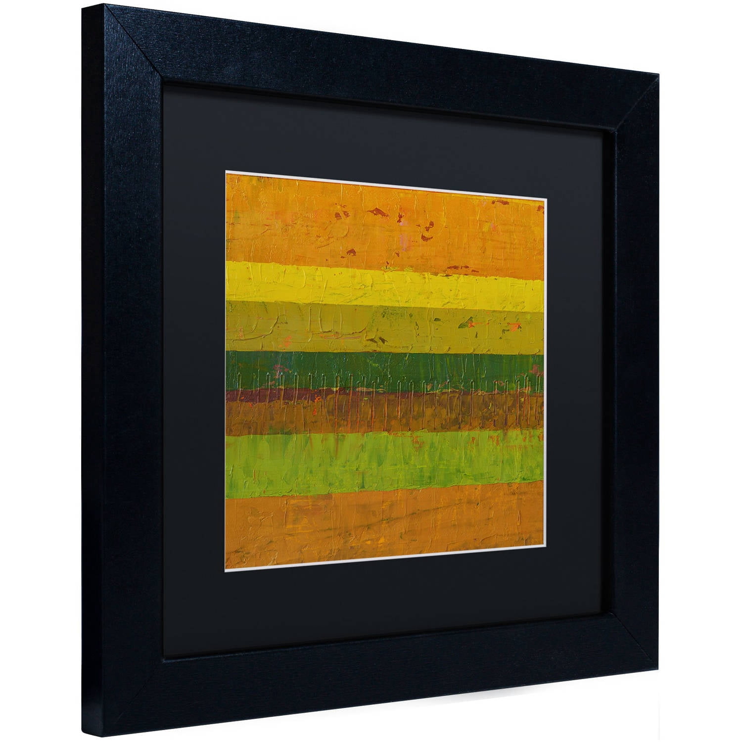 Trademark Fine Art "Purple Line" Canvas Art by Michelle Calkins, Black Matte, Black Frame