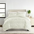 thumbnail image 5 of Duvet Cover Set - Ultra Soft & Breathable - Green Mist Weathered Floral for King/Cal-King Bedding by Comfort Canopy, 5 of 14