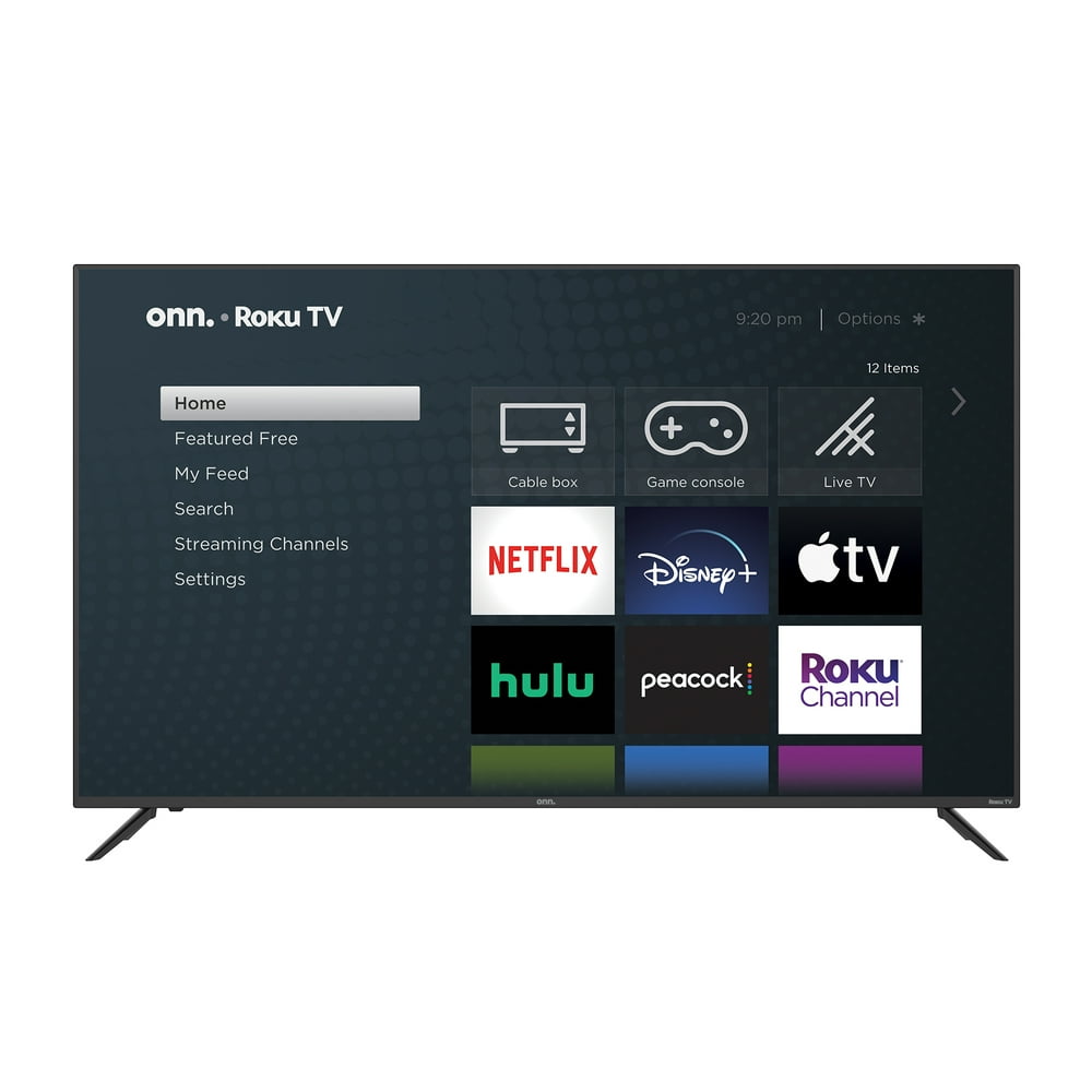 onn. 70” Class 4K UHD (2160P) LED Roku Smart TV HDR (100012588