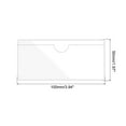 thumbnail image 2 of Unique Bargains 2' x 4' Self Adhesive Index Card Pockets Plastic Label Holder Sticky Pocket Sleeves, Clear 20 Pack, 2 of 6