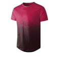 thumbnail image 3 of Men's Casual Shirts Classic Button Up Basic Short Sleeve T-Shirt Solid Soft Tees Stylish Business Work Tops Only, 3 of 4