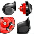 thumbnail image 2 of WIOMEASK Super Loud Train Horn, Car Waterproof and Durable Air Electric Snail Horn, 12V Violent Sound Air Horn Replacement Kit, Car Accessories Universal (Red), 2 of 8